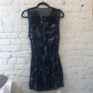 Timo Weiland watercolors pleated skirt dress- 2